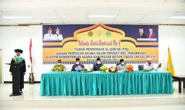 TPQ Binaan Penyuluh Agama Islam Kecamatan Pasarwajo Gelar Wisuda Santri ke-1