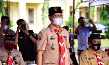 Bupati Buton Pimpin Upacara HUT Pramuka ke 60