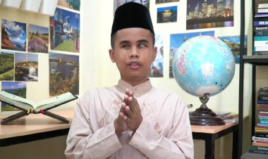 Dion, Hafiz Difabel Asal Baubau Siap Berkompetisi di Ajang Dai Spesial Indonesia