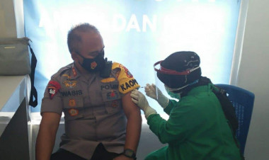 Belum Seminggu di Vaksin, Kapolres Butur Positif Covid-19