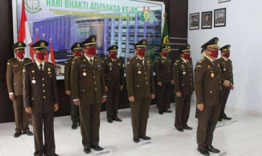 Kejari Buton Ikut Upacara Virtual HBA ke-60 dengan Irup Jaksa Agung