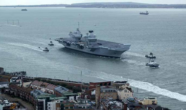 Inggris Kerahkan Kapal Induk Gabung dengan AS dan Jepang Lawan China
