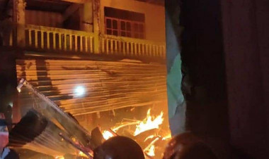 Satu Unit Rumah di Baubau Ludes Terbakar