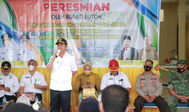 La Bakry Resmikan Puskesmas Waoleona