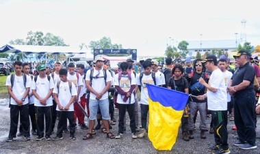 760 Orang Peserta Tapak Tilas Oputa Yi Koo Dilepas Menuju Puncak Gunung Siotapina