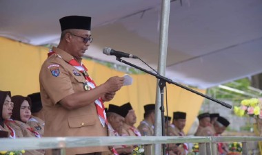 Sekda Buton Pimpin Apel Besar Pramuka