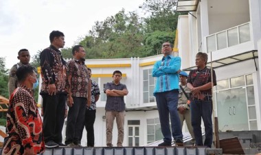 Pj Bupati Buton Tinjau Pembangunan Mess Buton di Kendari