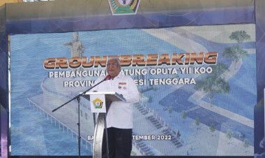 Pj Bupati Buton Hadiri Ground Breaking Pembangunan Patung Oputa Yi Koo