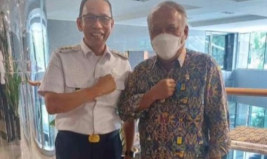 Pj Bupati Buton Bertemu Menteri PUPR Bahas Aspal Buton