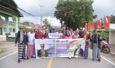 Carnaval OPD dan Kecamatan Meriahkan HUT Buton dan Hari Jadi Pasarwajo
