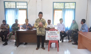 Pendamping Desa Cantik Saksikan Penyaluran BLT di Lapodi