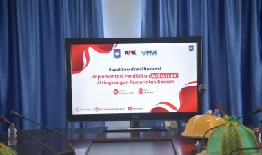 Pj Bupati Buton Ikuti Rakornas Pendidikan Anti Korupsi 