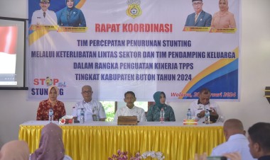 Pemkab Buton Gelar Rakor Penguatan Kinerja Tim Stunting