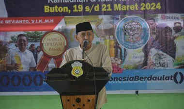 Pj Bupati Buton Buka Gerakan Pangan Murah di Baruga Pasarwajo