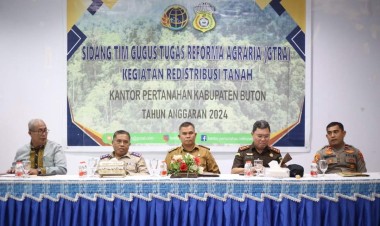 Pertanahan Buton Gelar Sidang Gugus Tugas Reforma Agraria