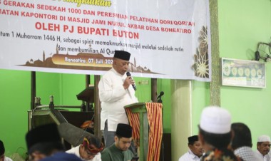 Tahun Baru Islam, Pemkab Buton Gelar Tablig Akbar dan Launching Gerakan Sedekah 1000