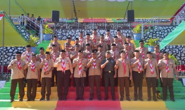 Kapolres Buton Kobarkan Semangat Pramuka di Hari Jadi ke-63: Wujudkan Generasi Kompeten dan Cinta Damai