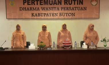 Pertemuan Rutin DWP Buton Diisi dengan Penyuluhan Pencegahan Stunting