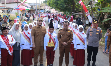 Buton Bergerak Serentak: Ribuan Warga Langkahkan Kaki Rayakan 80 Tahun Kemerdekaan