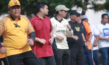 HUT ke-80 Kejaksaan RI di Buton Dimeriahkan Senam Bersama