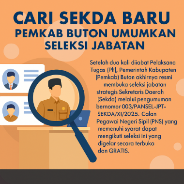 Pemkab Buton Umumkan Seleksi Terbuka Jabatan Sekda